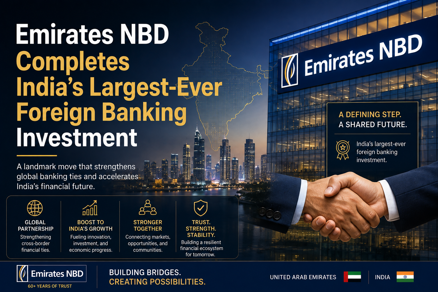 Emirates NBD Completes India's Largest-Ever Foreign Banking Investment