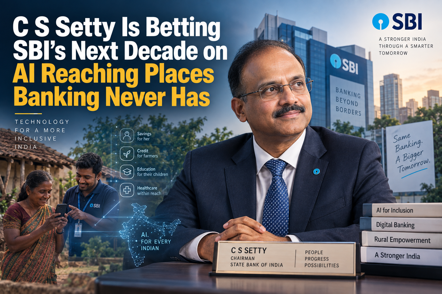 C S Setty Is Betting SBI's Next Decade on AI Reaching Places Banking Never Has
