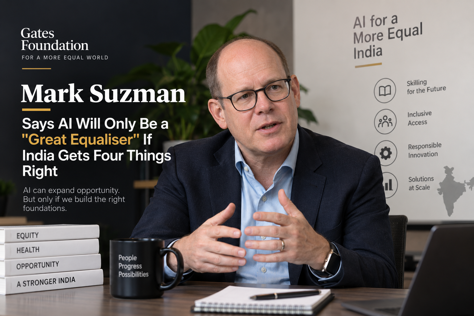 Mark Suzman Says AI Will Only Be a "Great Equaliser" If India Gets Four Things Right
